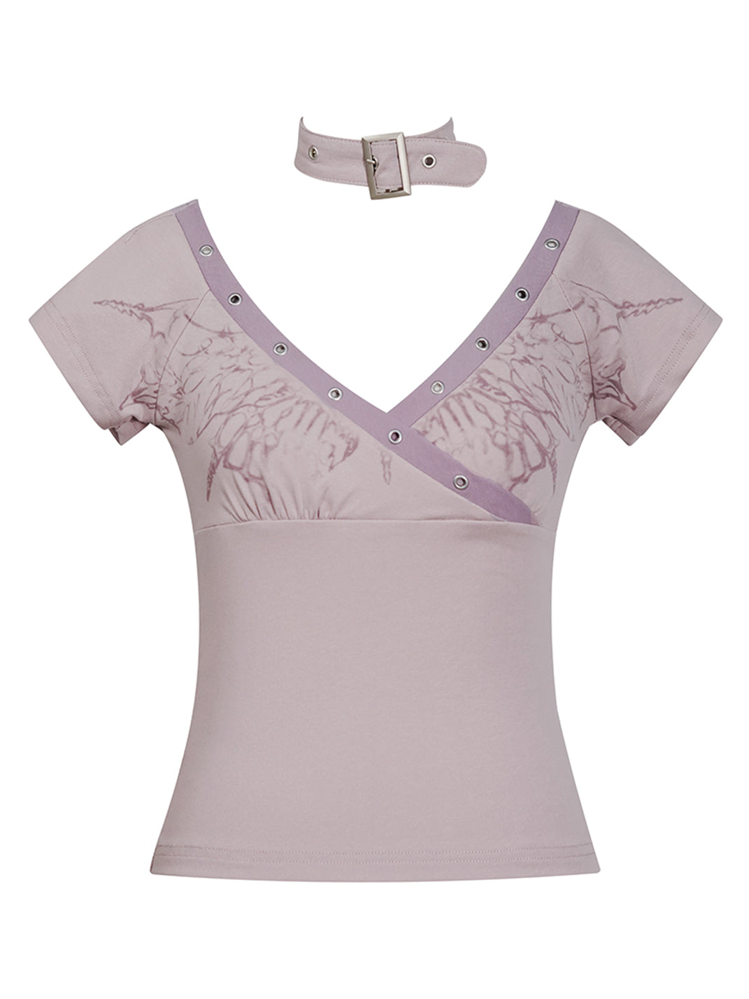 CestNous|Women's Butterfly Print Slim Fit T-Shirt - PSYLOS 1, CestNous|Women's Butterfly Print Slim Fit T-Shirt, T-Shirt, CestNous, PSYLOS 1